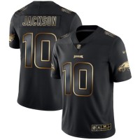 Nike Philadelphia Eagles #10 DeSean Jackson Black/Gold Men's Stitched NFL Vapor Untouchable Limited Jersey