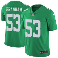 Nike Philadelphia Eagles #53 Nigel Bradham Green Men's Stitched NFL Limited Rush Jersey