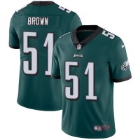 Nike Philadelphia Eagles #51 Zach Brown Midnight Green Team Color Men's Stitched NFL Vapor Untouchable Limited Jersey