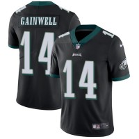 Nike Philadelphia Eagles #14 Kenneth Gainwell Black Alternate Men's Stitched NFL Vapor Untouchable Limited Jersey