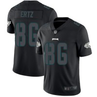 Nike Philadelphia Eagles #86 Zach Ertz Black Men's Stitched NFL Limited Rush Impact Jersey