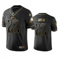 Nike Philadelphia Eagles #22 Sidney Jones Black Golden Limited Edition Stitched NFL Jersey