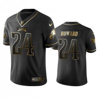 Nike Philadelphia Eagles #24 Jordan Howard Black Golden Limited Edition Stitched NFL Jersey