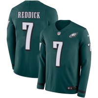 Nike Philadelphia Eagles #7 Haason Reddick Green Team Color Men's Stitched NFL Limited Therma Long Sleeve Jersey