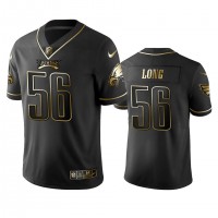 Nike Philadelphia Eagles #56 Chris Long Black Golden Limited Edition Stitched NFL Jersey