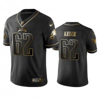 Nike Philadelphia Eagles #62 Jason Kelce Black Golden Limited Edition Stitched NFL Jersey
