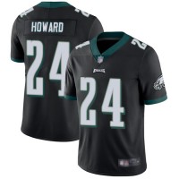 Nike Philadelphia Eagles #24 Jordan Howard Black Alternate Men's Stitched NFL Vapor Untouchable Limited Jersey