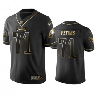 Nike Philadelphia Eagles #71 Jason Peters Black Golden Limited Edition Stitched NFL Jersey