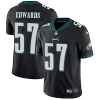 Nike Philadelphia Eagles #57 T. J. Edwards Black Alternate Men's Stitched NFL Vapor Untouchable Limited Jersey