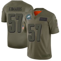 Nike Philadelphia Eagles #57 T. J. Edwards Camo Men's Stitched NFL Limited 2019 Salute To Service Jersey