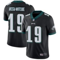 Nike Philadelphia Eagles #19 JJ Arcega-Whiteside Black Alternate Men's Stitched NFL Vapor Untouchable Limited Jersey