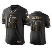 Nike Philadelphia Eagles #88 Dallas Goedert Black Golden Limited Edition Stitched NFL Jersey