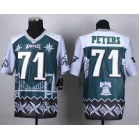 Nike Philadelphia Eagles #71 Jason Peters Midnight Green Men's Stitched NFL Elite Noble Fashion Jersey