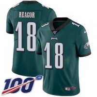 Nike Philadelphia Eagles #18 Jalen Reagor Green Team Color Men's Stitched NFL 100th Season Vapor Untouchable Limited Jersey