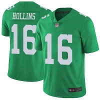 Nike Philadelphia Eagles #16 Mack Hollins Green Men's Stitched NFL Limited Rush Jersey