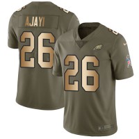 Nike Philadelphia Eagles #26 Jay Ajayi Olive/Gold Men's Stitched NFL Limited 2017 Salute To Service Jersey