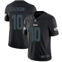Nike Philadelphia Eagles #10 DeSean Jackson Black Men's Stitched NFL Limited Rush Impact Jersey