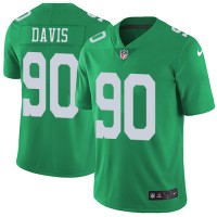 Nike Philadelphia Eagles #90 Jordan Davis Green Men's Stitched NFL Limited Rush Jersey