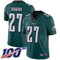 Nike Philadelphia Eagles #27 Malcolm Jenkins Midnight Green Team Color Men's Stitched NFL 100th Season Vapor Limited Jersey