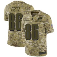 Nike Philadelphia Eagles #86 Zach Ertz Camo Men's Stitched NFL Limited 2018 Salute To Service Jersey