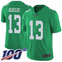 Nike Philadelphia Eagles #13 Nelson Agholor Green Men's Stitched NFL Limited Rush 100th Season Jersey