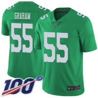 Nike Philadelphia Eagles #55 Brandon Graham Green Men's Stitched NFL Limited Rush 100th Season Jersey