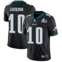 Nike Philadelphia Eagles #10 DeSean Jackson Black Super Bowl LVII Patch Alternate Men's Stitched NFL Vapor Untouchable Limited Jersey