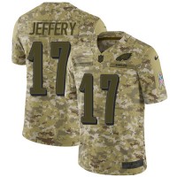 Nike Philadelphia Eagles #17 Alshon Jeffery Camo Men's Stitched NFL Limited 2018 Salute To Service Jersey