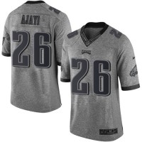 Nike Philadelphia Eagles #26 Jay Ajayi Gray Men's Stitched NFL Limited Gridiron Gray Jersey
