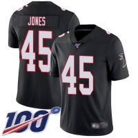 Nike Atlanta Falcons #45 Deion Jones Black Alternate Men's Stitched NFL 100th Season Vapor Limited Jersey