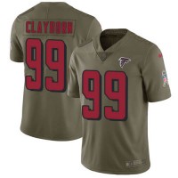 Nike Atlanta Falcons #99 Adrian Clayborn Olive Men's Stitched NFL Limited 2017 Salute To Service Jersey