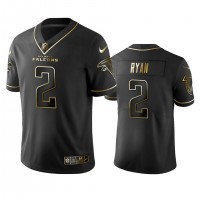 Atlanta Falcons #2 Matt Ryan Men's Stitched NFL Vapor Untouchable Limited Black Golden Jersey