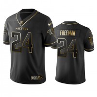 Atlanta Falcons #24 Devonta Freeman Men's Stitched NFL Vapor Untouchable Limited Black Golden Jersey