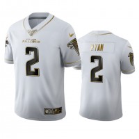 Atlanta Atlanta Falcons #2 Matt Ryan Men's Nike White Golden Edition Vapor Limited NFL 100 Jersey