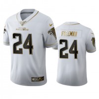 Atlanta Atlanta Falcons #24 Devonta Freeman Men's Nike White Golden Edition Vapor Limited NFL 100 Jersey