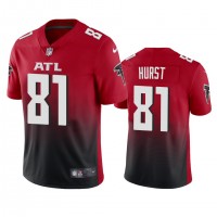 Atlanta Atlanta Falcons #81 Hayden Hurst Men's Nike Red 2nd Alternate 2020 Vapor Untouchable Limited NFL Jersey