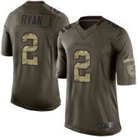 Nike Atlanta Falcons #2 Matt Ryan Green Men's Stitched NFL Limited 2015 Salute to Service Jersey
