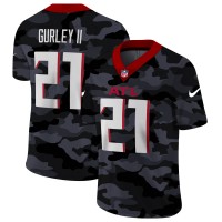 Atlanta Atlanta Falcons #21 Todd Gurley II Men's Nike 2020 Black CAMO Vapor Untouchable Limited Stitched NFL Jersey