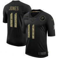 Atlanta Atlanta Falcons #11 Julio Jones Men's Nike 2020 Salute To Service Camo Limited NFL Jersey Black