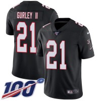 Nike Atlanta Falcons #21 Todd Gurley II Black Alternate Men's Stitched NFL 100th Season Vapor Untouchable Limited Jersey