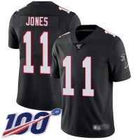 Nike Atlanta Falcons #11 Julio Jones Black Alternate Men's Stitched NFL 100th Season Vapor Limited Jersey