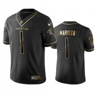 Atlanta Atlanta Falcons #1 Marcus Mariota Men's Stitched NFL Vapor Untouchable Limited Black Golden Jersey