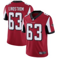 Nike Atlanta Falcons #63 Chris Lindstrom Red Team Color Men's Stitched NFL Vapor Untouchable Limited Jersey