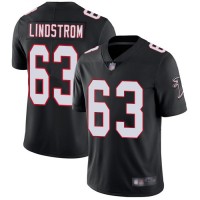 Nike Atlanta Falcons #63 Chris Lindstrom Black Alternate Men's Stitched NFL Vapor Untouchable Limited Jersey
