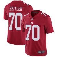 Nike New York Giants #70 Kevin Zeitler Red Alternate Men's Stitched NFL Vapor Untouchable Limited Jersey
