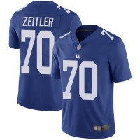 Nike New York Giants #70 Kevin Zeitler Royal Blue Team Color Men's Stitched NFL Vapor Untouchable Limited Jersey