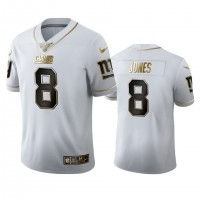 New York New York Giants #8 Daniel Jones Men's Nike White Golden Edition Vapor Limited NFL 100 Jersey