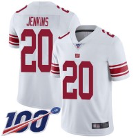 Nike New York Giants #20 Janoris Jenkins White Men's Stitched NFL 100th Season Vapor Limited Jersey