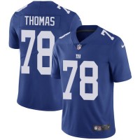 Nike New York Giants #78 Andrew Thomas Royal Blue Team Color Men's Stitched NFL Vapor Untouchable Limited Jersey