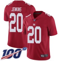 Nike New York Giants #20 Janoris Jenkins Red Alternate Men's Stitched NFL 100th Season Vapor Limited Jersey